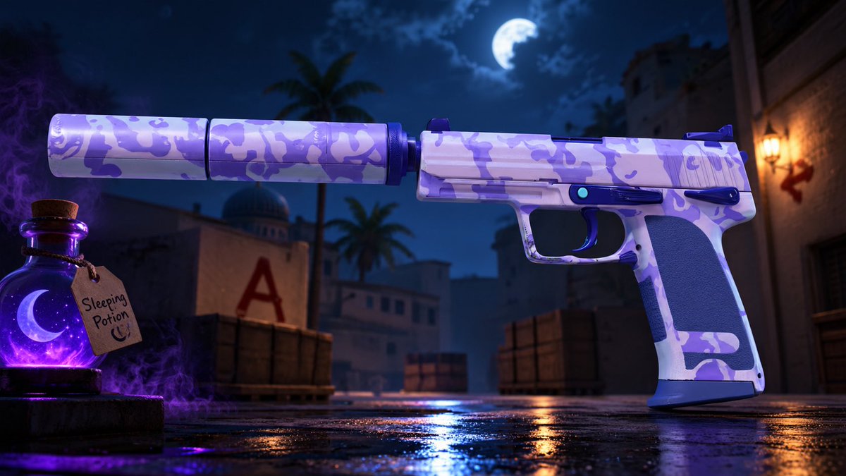 CStradesnmore's tweet photo. Quick little Giveaway (24hrs) 

🎁 USP-S | Sleeping Potion FN (~10$)

✅Follow me 
✅Like &amp; Retweet
✅Leave a comment

Rolls tomorrow! GL all ☘️ https://t.co/1HNLsKcC3c