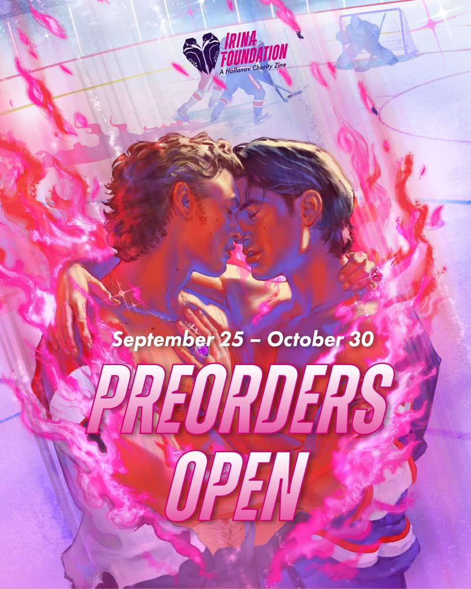 hollanovzine's tweet photo. 🥅 Preorders Open! 🥅

The game has started! 🏒🩷 Preorders are officially OPEN for the Irina Foundation’s Hollanov Zine until Oct 31st, 11:59 PM PST.

Come support our team and get your hands on gorgeous fanart, amazing fics, and adorable merch!

🛒 Shop: https://t.co/t9PECfayAz https://t.co/rr7Ya3frya