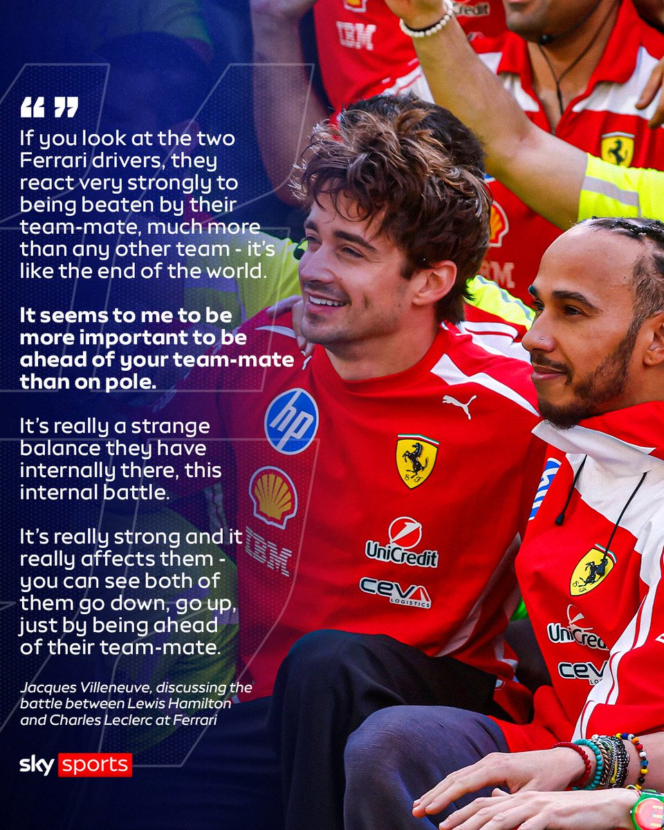 SkySportsF1's tweet photo. Jacques Villeneuve has his say on the 'strange' Ferrari team dynamic 🗣️ https://t.co/P0CUOBGXyy