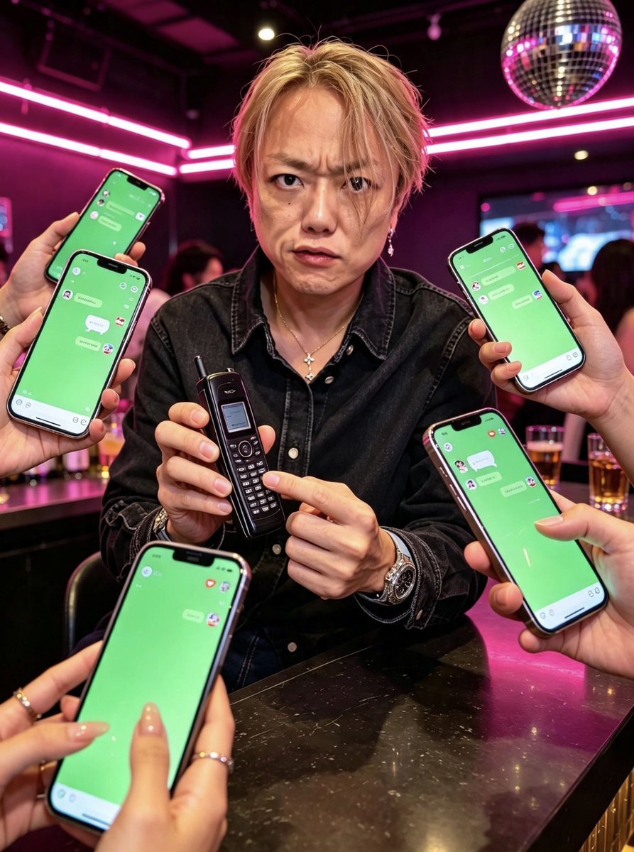 joji_e_kun's tweet photo. @tsubasa_yozawa ｢連絡先交換しよう」って話になり
みんなスマホを出したが1人だけだいぶ初期型のガラケーを出してしまい、バツが悪くなり変顔で乗り切ろうとした
つーくん。 https://t.co/9u75L5sQdb