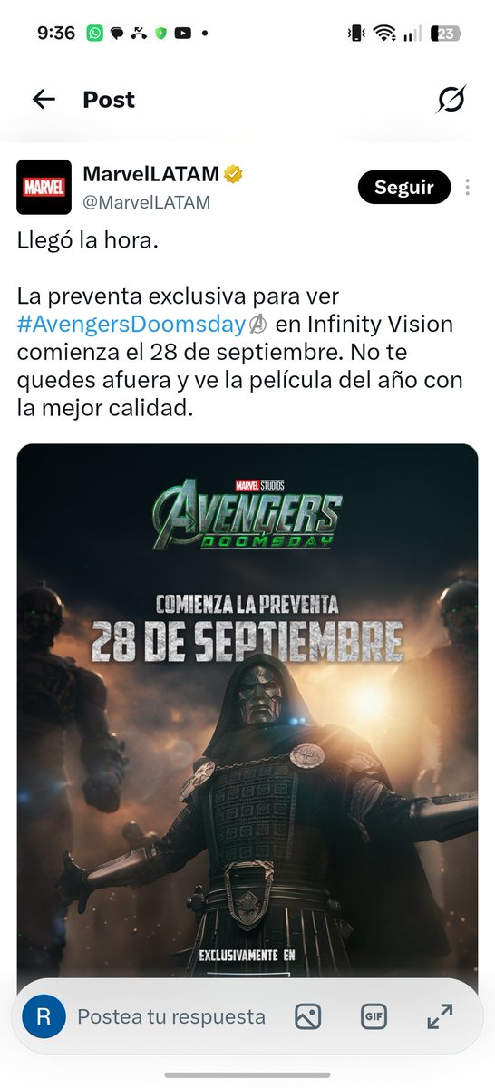 DaynnRicardo's tweet photo. @Cinepolis Ponte pilas tíooo. https://t.co/ngAwTd346N