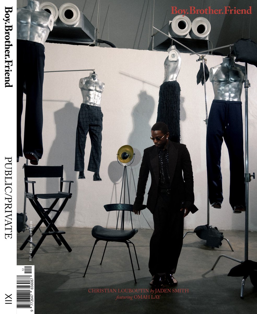 Omahlaynews's tweet photo. Boy. Brother. Friends, issue 12. 

Cover Star : OMAH LAY 

Wearing Christian Louboutin by Jaden’s Smith
 first collection. https://t.co/0ZEmHSyitI