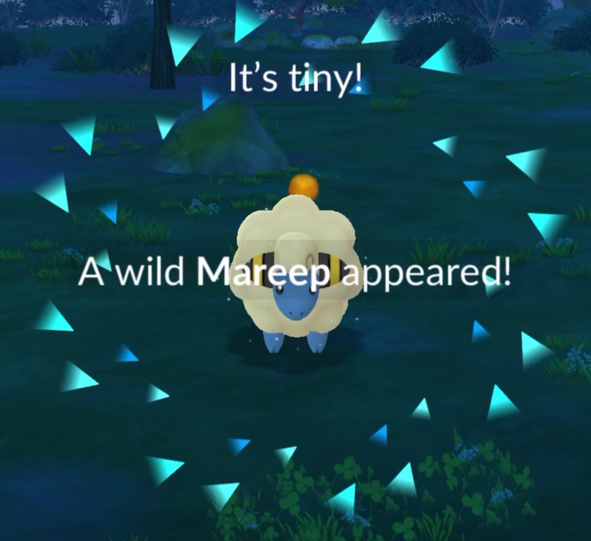 TurtleTunes's tweet photo. And to be clear: I am currently very much have a blast with Pokemon Go.

Added an XXS Mareep early this morning! https://t.co/lW2jXVK3PB