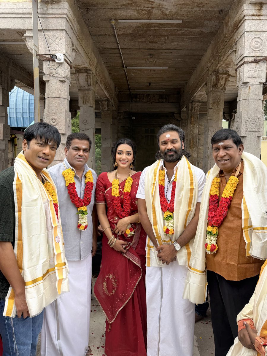 PrimarkProd's tweet photo. Happy to kickstart our second production project, #D56 on this auspicious note! 🙏✨ A project that promises to be an absolute feast for everyone 🎬🔥

Extremely happy to be associated with @dhanushkraja sir for the second time, and to join hands once again with @SitharaEnts for our second collaboration.

Directed by @tamizh018 with music by @SaiAbhyankkar 🎶 Here’s to an exciting journey ahead and something truly special in the making! 

#D56 #PrimarkProductions #Dhanush @dhanushkraja @Actor_Vadivelu @iam_SJSuryah 
 @PreityMukundan 
@tamizh018 @SaiAbhyankkar 
#SrikaraStudios @SitharaEnts 
@vamsi84 #SaiSoujanya @lingasamy21