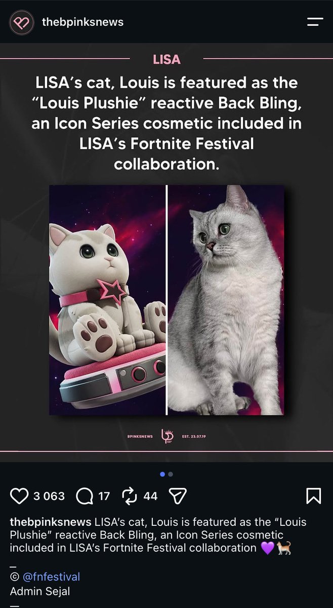 LouisMetaCat's tweet photo. Louis is all three at once, the Meta Cat, the K-POP Cat, and the Fortnite Cat. 

Louis - the main Meta mascot, the King of #KPOP, and also a #Fortnite collaborator known as “Louis Plushie.”

The Meta Cat
The K-POP Cat
The Fortnite Cat

Most importantly, he is also #Lisa’s cat!

One Louis. Three worlds. One iconic cat. 🐈