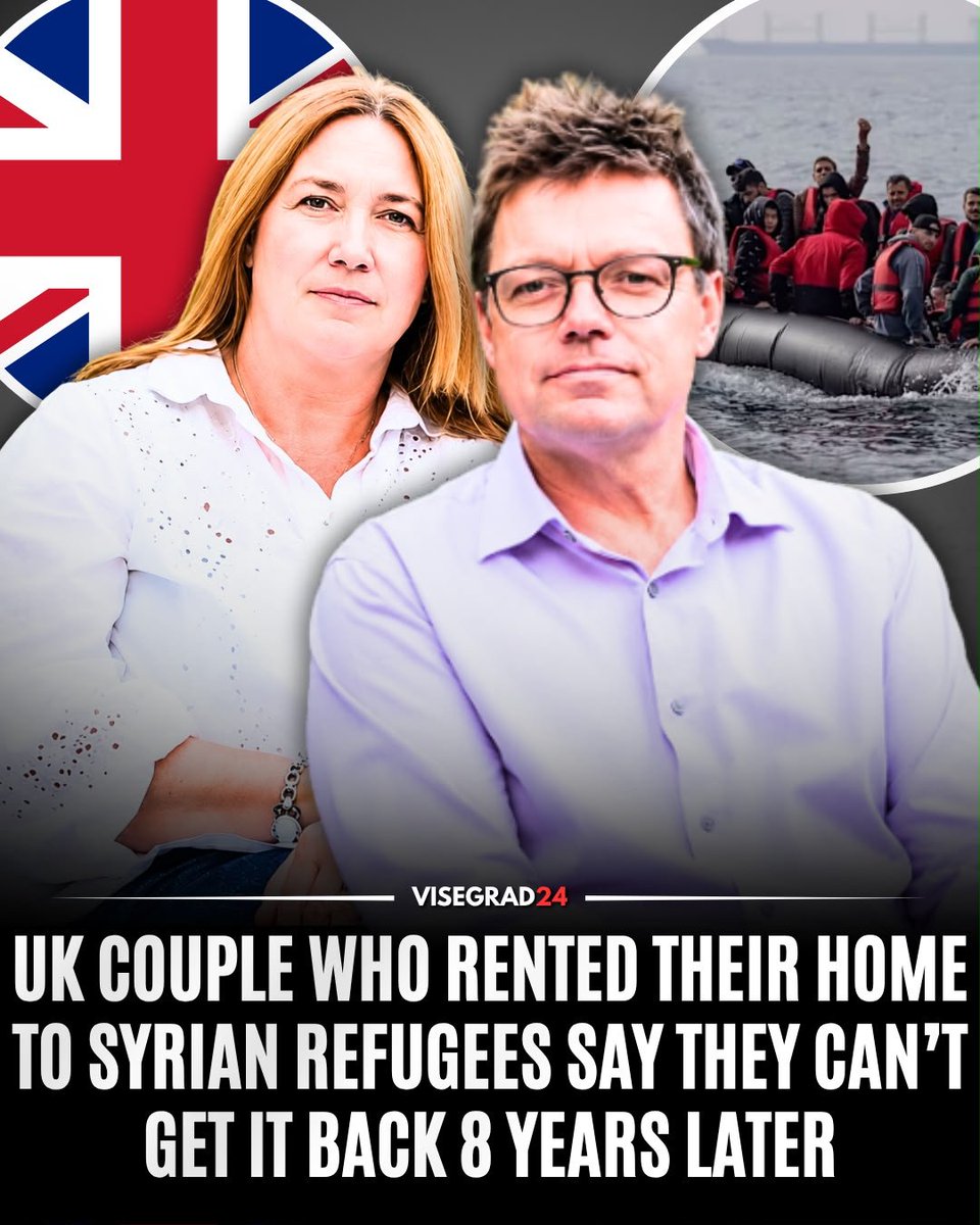 visegrad24's tweet photo. Laura and Marcus Knight offered their two-bedroom flat in Tooting, South London, to Syrian refugees in 2017 through the UK government’s Syrian Vulnerable Persons Resettlement Scheme.

The couple received a £2,000 incentive payment and £1,310 a month in housing benefit for the property.

A first Syrian family stayed for a year before another family, a couple and their child, moved in in November 2018 and remained there for nearly eight years.

The Knights now want the flat back so their 19-year-old son Zach, a student at the Guildhall School of Music and Drama, can live there.

They gave notice in April and expected the tenants to leave in August.

Five months later, they still haven't regained possession.

“We were always told by the council we could reclaim the flat whenever we wanted,” Laura Knight said.