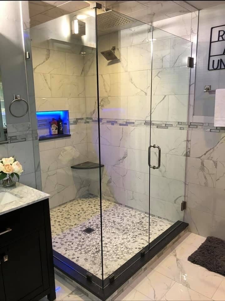 GetMyGlass's tweet photo. Stunning custom glass shower by Precision Glass. 🚿 #autoglass #mirror #precisionglass #upholstery #commercialglass #customshower #windows #windowtinting #battlecreek #kalamazoo #fortwayne https://t.co/cypyHjKZNr