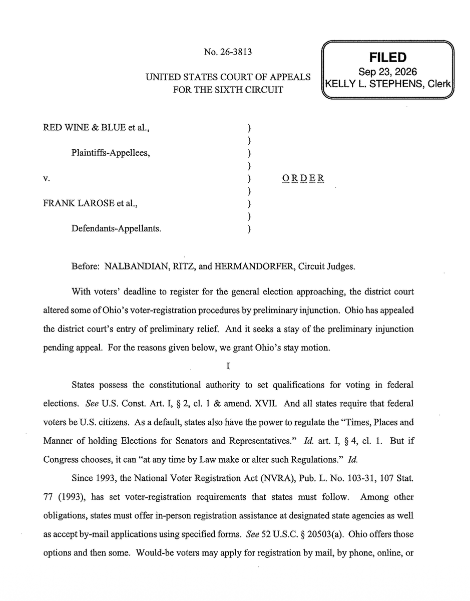 DemocracyDocket's tweet photo. 🚨 BREAKING: In a major loss for voters, the Supreme Court ruled 6-3 to allow the Trump administration to initiate voter roll purges using a flawed database involving Americans' private data.

The ruling will disproportionately impact naturalized citizens who've been wrongly flagged in the system.
