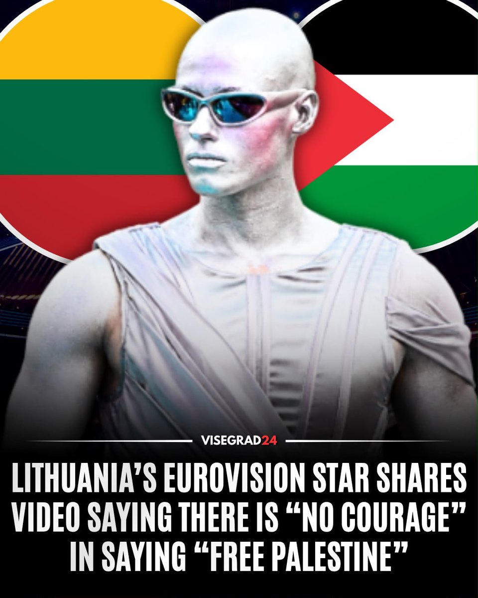 visegrad24's tweet photo. Lithuania’s 2026 Eurovision representative Lion Ceccah shared a video sharply criticizing the pro-Palestinian movement with his Instagram followers.

“There is no courage in saying ‘Free Palestine,’ only cowardice and stupidity,” the video declared.

After a Eurovision fan responded by telling Ceccah to educate himself about “decades of occupation and violence against Palestinians” and saying he should be ashamed, the Lithuanian singer fired back:

“Learn history and don’t tag me.”

Ceccah, whose real name is Tomas Alenčikas, represented Lithuania at Eurovision 2026 in Vienna with “Sólo Quiero Más.”

Ceccah subsequently shared another post criticizing the pressure placed on musicians to embrace pro-Palestinian activism amid the controversy surrounding Ed Sheeran and Macklemore.