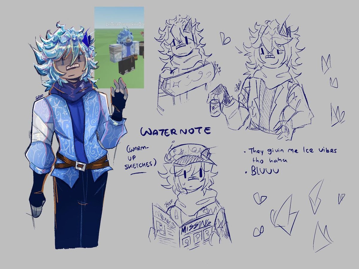 theactualrs's tweet photo. Waternote Reference Sheet!

Design done by carlossimplybored!
Art made by sstupiddino / Spad!
Icons also made by Spad!
#asym https://t.co/n3WHdQ4SlV