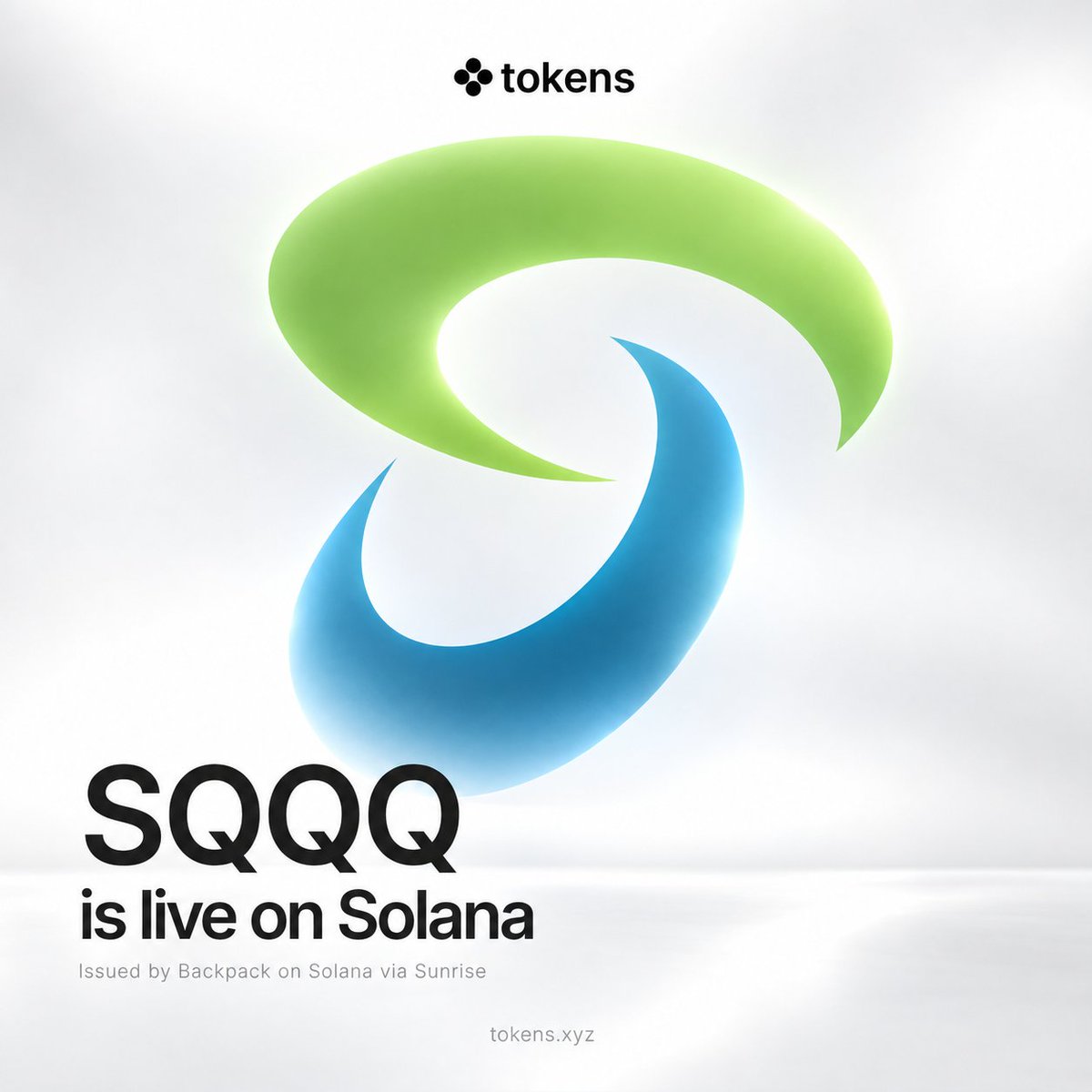 tokens's tweet photo. BREAKING: $SQQQ from @ProShares issued by @Backpack is live on Solana via @Sunrise.

It tracks ProShares' 3x inverse Nasdaq-100 ETF, designed to return three times the opposite of the index's daily move and reset each day. https://t.co/JjmTprOr7g
