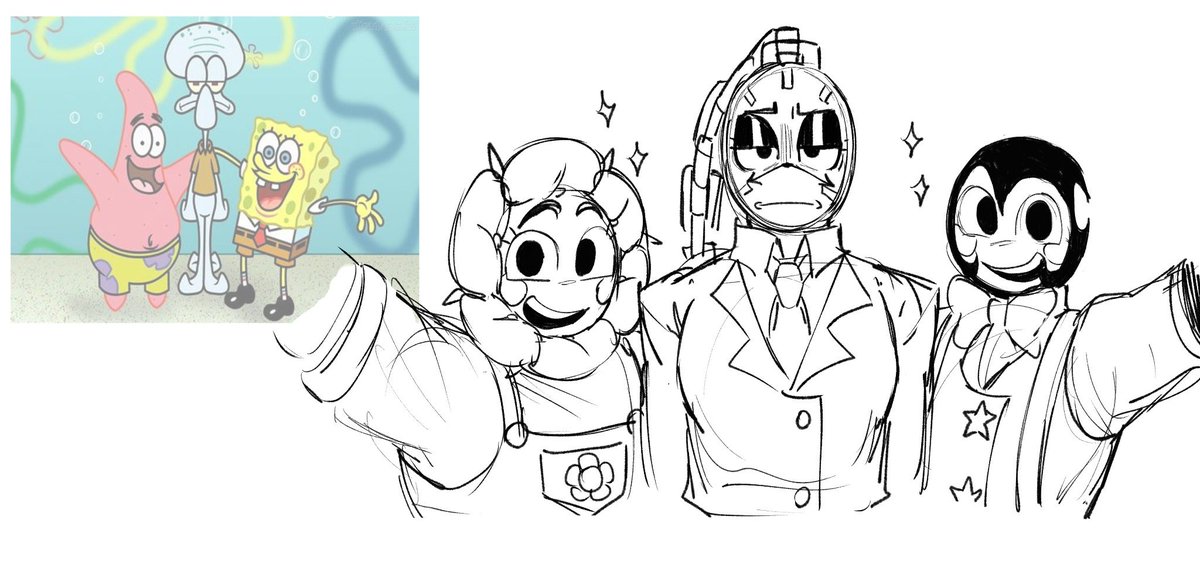 Camis_sousa17's tweet photo. Part 2 about Bendy from my AU: his twisted form. https://t.co/AdqYYkbOWo
