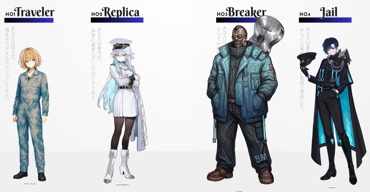 mishima3_r9's tweet photo. CoC『BLUVION』
KP:イート様
HO1:ミシマ/キーリ―
HO2:二色様/秘匿
HO3:Drシュリンプ様/アイコス
HO4:霊龍様/コロナ

看守と囚人ペアの未来舞台の秘匿シナリオを回して頂きました！
秘匿が複雑に絡み合って面白かったです！
概要にある通りNTRはありましたよ、ええ、ぐぬぬぅ

HO1は良いぞ！HO1は！！ https://t.co/u7MSBGctGd