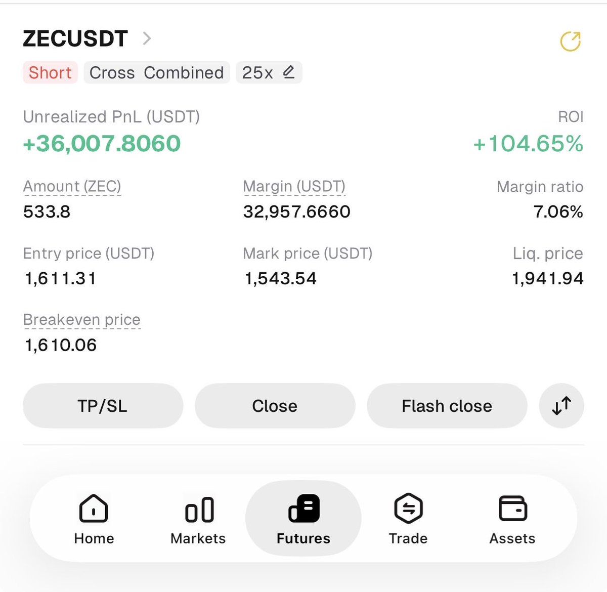 Zaynnode's tweet photo. Look at $ZEC now 🩸🩸🩸

From $1,595 to $1,545 in one hour!!!
Another 100% accurate call 🔥🔥🔥

This is the Fear of Zayn - the only true king of Trading 👑 https://t.co/sgdvQRnkoo