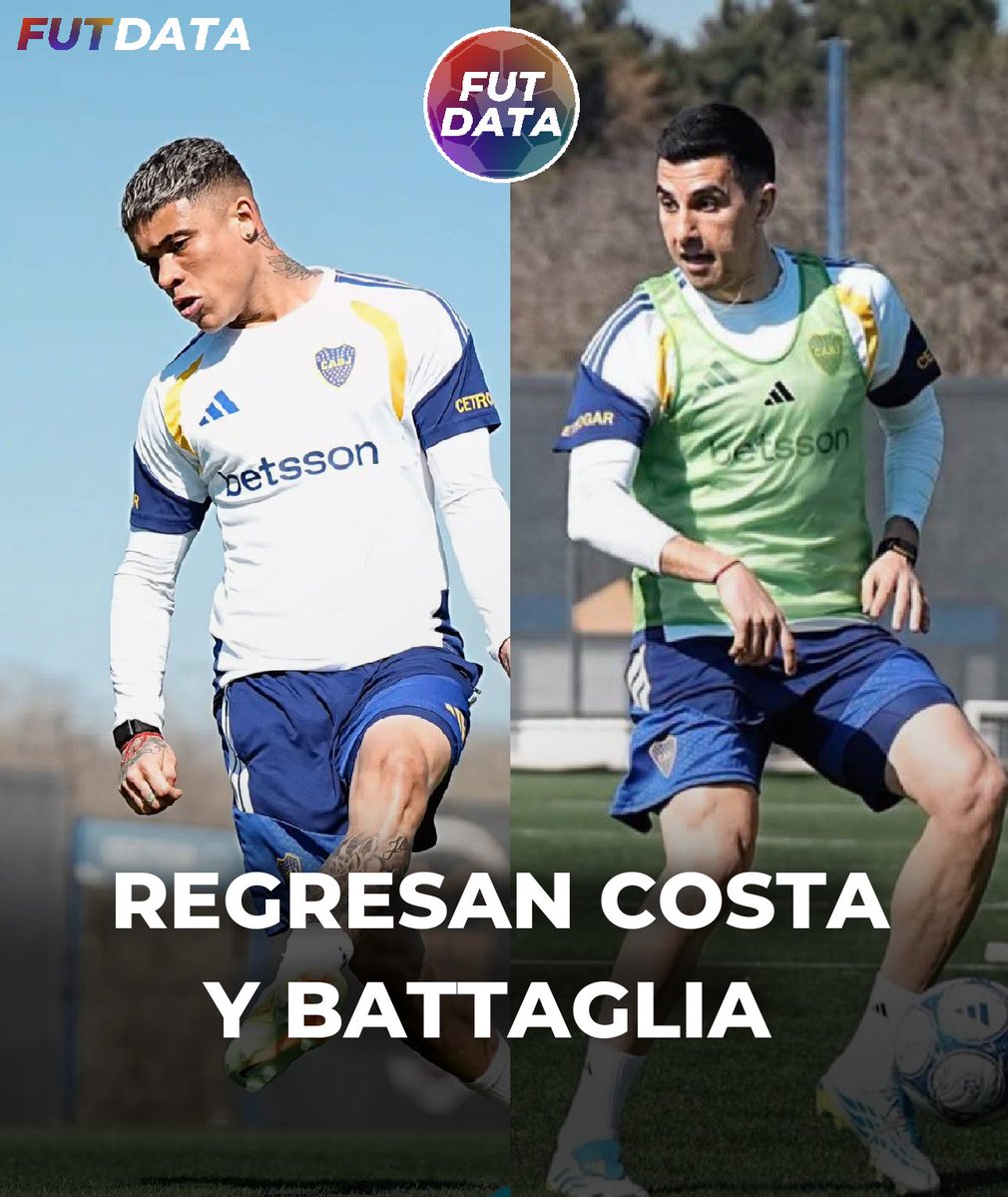 futdatatw's tweet photo. 🚨🔵🟡🔵 ¡DOS REGRESOS CLAVE EN BOCA! COSTA Y BATTAGLIA, CONCENTRADOS
ℹ️ Según informó @JulioPavoni, AYRTON COSTA y RODRIGO BATTAGLIA forman parte de la lista de concentrados para el próximo encuentro.
▶️ En total, 28 jugadores estarán convocados para enfrentar a Racing.
#futdata https://t.co/IL2CTjF2le
