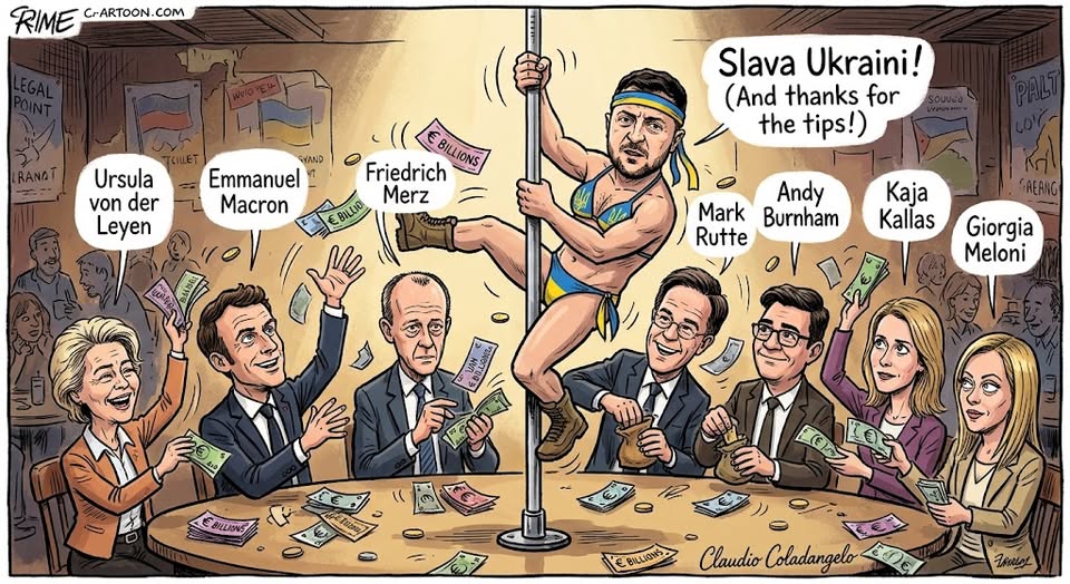 Suberma1n's tweet photo. Zelenskyj ber om nye milliarder – EU frigir 6,6 milliarder https://t.co/ZEHbm1rGj4