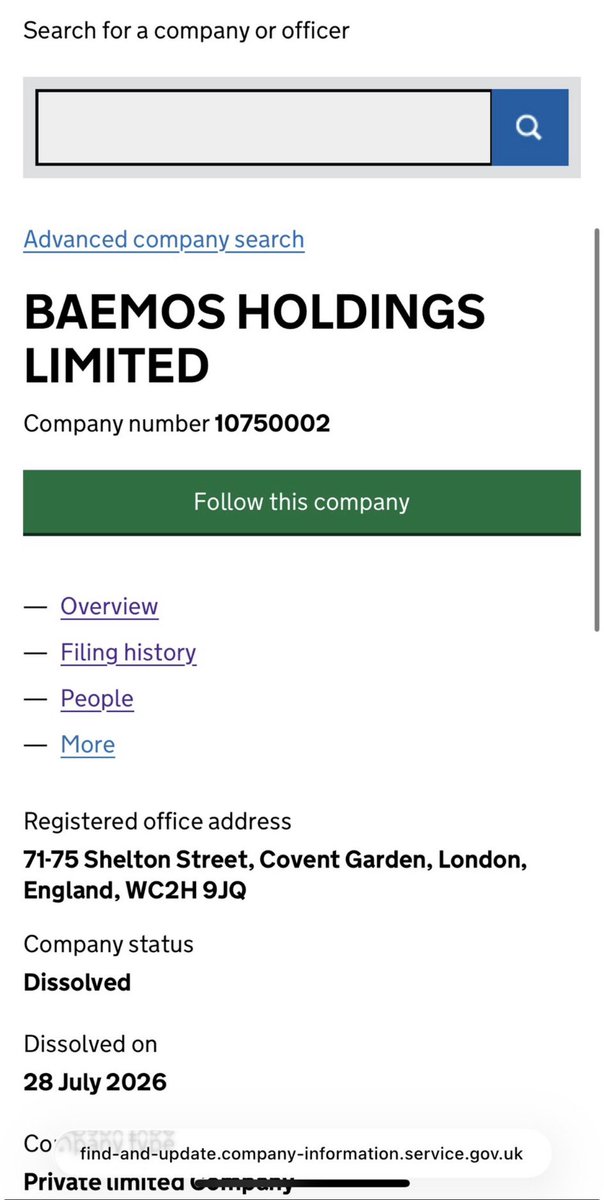 nothalfretired's tweet photo. Worth mentioning…

Rory founded Etillan Holdings Limited on the 2nd of May 2017. (Killian was appointed 30 April 2018) 

Rory also founded Baemos Holdings Limited on the 2nd of May 2017. (Daniel was appointed on 3rd of May 2017)

Killian paid Daniel 164 BTC. 

Study CSGO Roll. https://t.co/uKYKAMQU6J