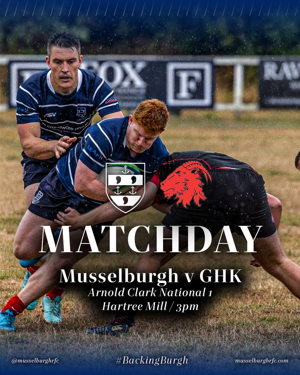 MusselburghRFC's tweet photo. Matchday in Biggar and Edinburgh ๐
Get down to Hartree Mill or Maleny Park to support the 1XV and 2XV in their respective league matches against Biggar and Currie Chieftains A
#BackingBurgh https://t.co/UwbE8ZCLRD