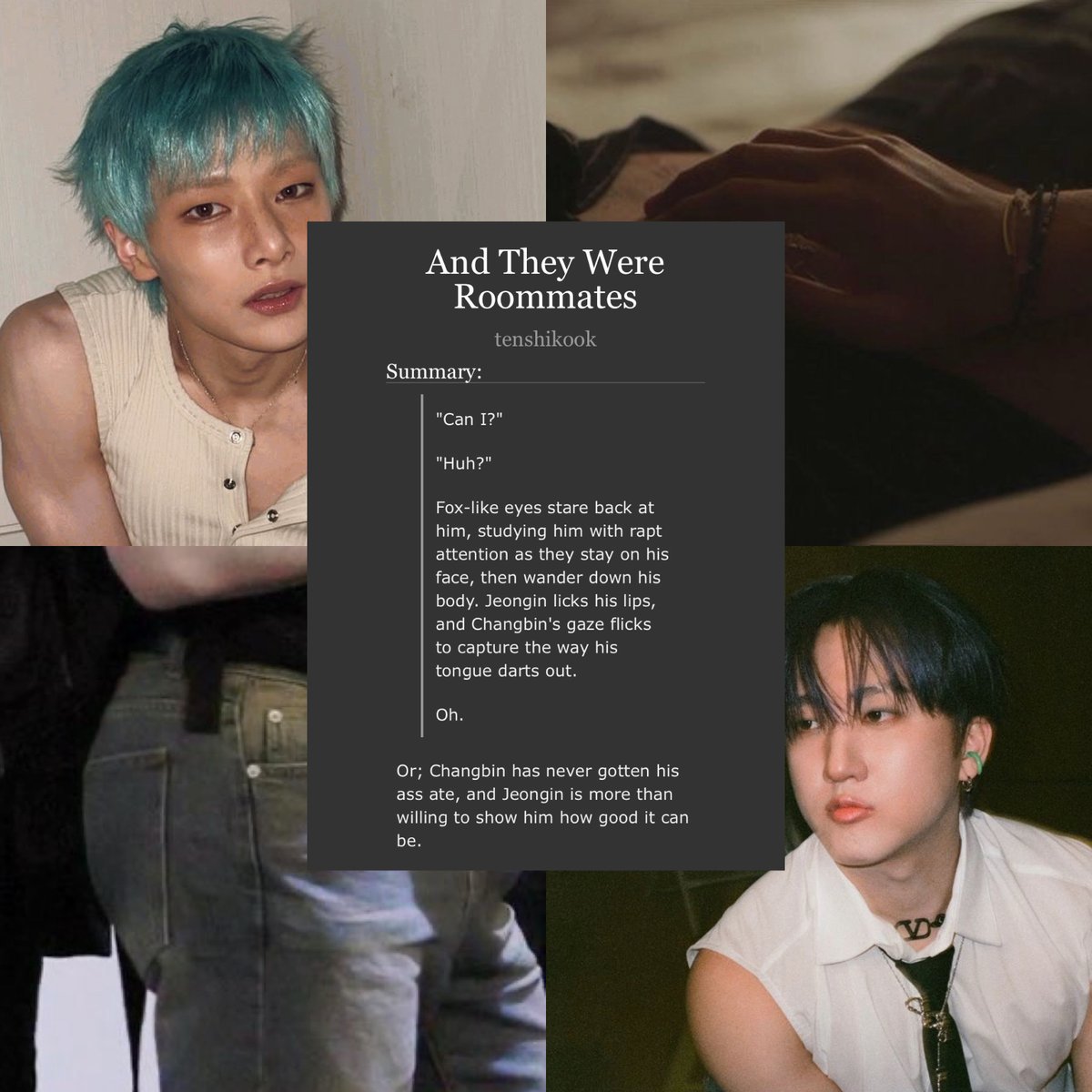 prodby2minbin's tweet photo. And They Were Roommates

🛋️ For @EnochianLu26494 
🍑 Jngbn / 🐷🐰🦊
🛋️ 6.7K words
🍑 Rated E, 🔞
🛋️ Roommates AU, Platonic Sex, Rimming, First Times

additional tags + link below! https://t.co/9fRHHchYpQ