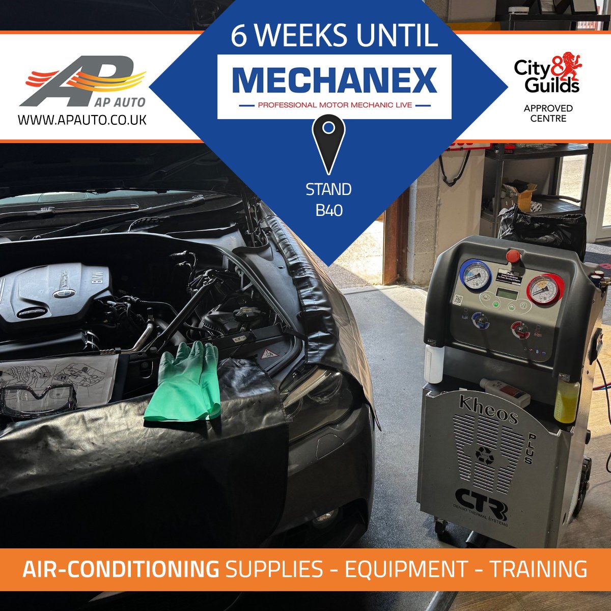 APAuto4's tweet photo. Not that we’re counting but…
It’s only 6 weeks to @MECHANEXShow!
❄️ If you’re planning to go, register for your #FREE ticket on the link below and pay us a visit on 📍 stand B40 for the best in #automotive #airconditioning 👍
🌐https://t.co/DC2VSL90hM
#aftermarket #airconmachine https://t.co/qiHDtcv8OJ