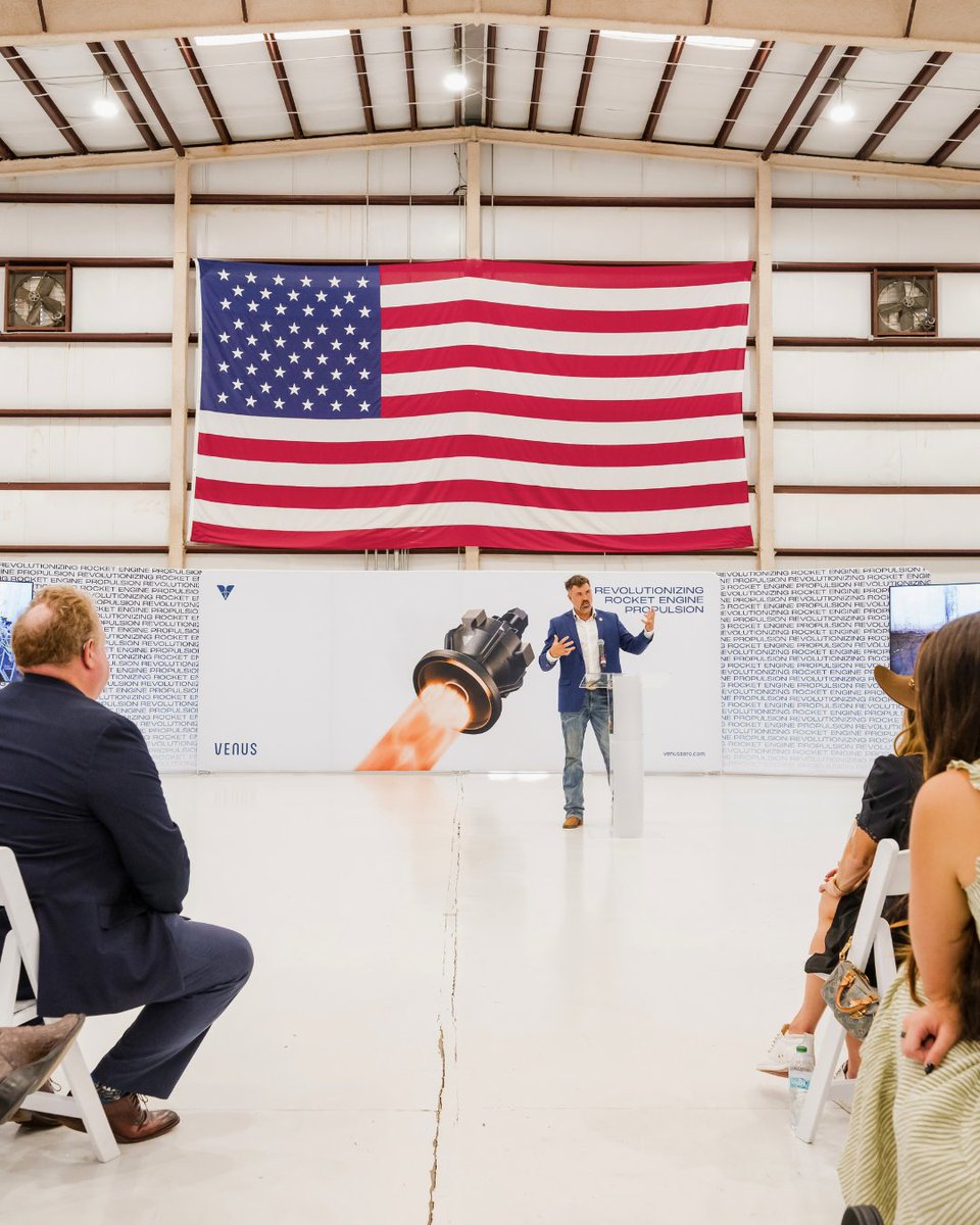 RepLuttrell's tweet photo. Congratulations to @VenusAerospace on opening its new propulsion test stand at the Houston Spaceport.

The future of next-generation propulsion is being built right here in Texas. https://t.co/D9RKbn74zT