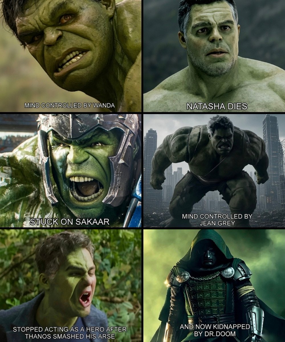 ScenefX's tweet photo. Hulk is the so-called strongest Avenger, but he’s been easily humiliated and manipulated by MCU villains https://t.co/HjFoLCCQtB