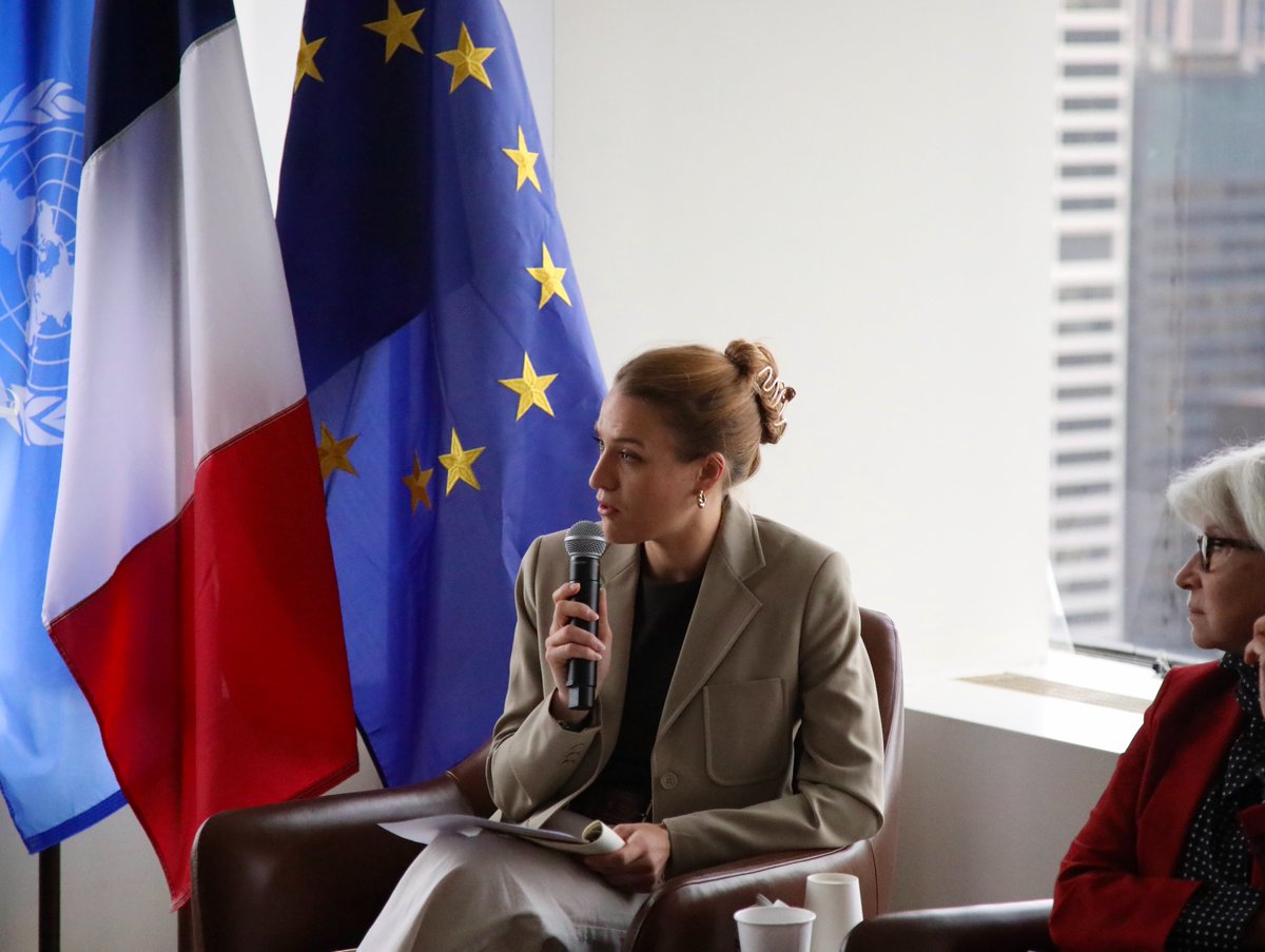 ObsDefClim's tweet photo. 📸✨Yesterday, the Defence and Climate Observatory hosted the event "Climate Cooperation in a Fragmented World: Advancing Peace, Security and Multilateral Action" at @franceonu in New York during the 81st @UN General Assembly High-Level Week and New York Climate Week. https://t.co/M8rt80gOkz
