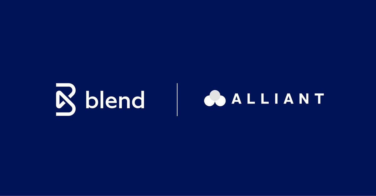 blendlabsinc's tweet photo. Members are not trying to finish a mortgage application. They are trying to get a home.

That is the idea behind Journey Home from @AlliantCU: one connected experience that takes members from saving for a down payment to finding a house, financing it, closing, and moving in. Most of the industry still sells the pieces. Alliant is building the whole path.

We are excited to announce our partnership with Alliant and to power the mortgage engine inside that journey. Blend delivers prequalification, application, and a digital close so the financing step fits the experience instead of interrupting it.

Congratulations to the Alliant team on putting the member's real goal at the center.

Read the full announcement: https://t.co/vUY0ECHmMH