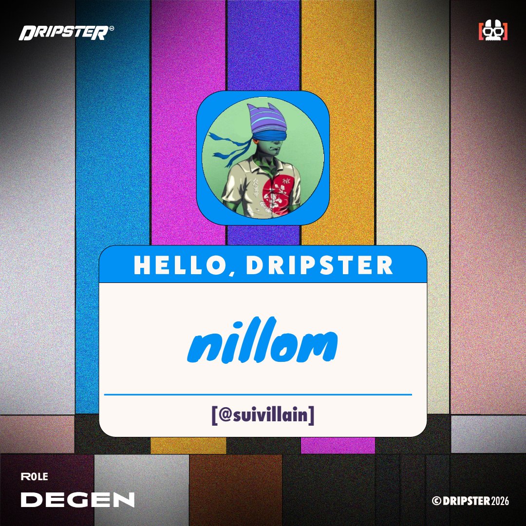 suivillain's tweet photo. I'm @suivillain as "Degen"
Reserved my seat for @DripsterNFT

UNLEASH THE BEAST. https://t.co/4eCCzsmYuT