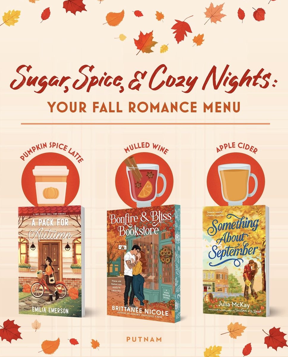 penguinusa's tweet photo. It’s officially fall, and your Friday night plans are booked with these delectable fall romance reads ❤️🍂 https://t.co/FhGJ9o2cir