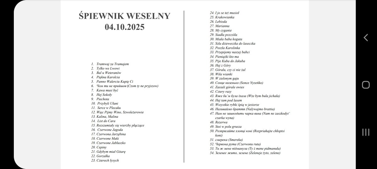 IsalskiMarcel's tweet photo. Wypominanie komuś, że śpiewa po ukraińsku, to już wyższy poziom odklejenia. Tym bardziej, że ukr pieśni bywają naprawdę piękne i polecam każdemu zapoznanie się przynajmniej z kilkoma z nich (np. z Чом ти не прийшов)

Przy okazji pochwalę się doborem ze swojego śpiewnika weselnego https://t.co/jY3hmVV0F5