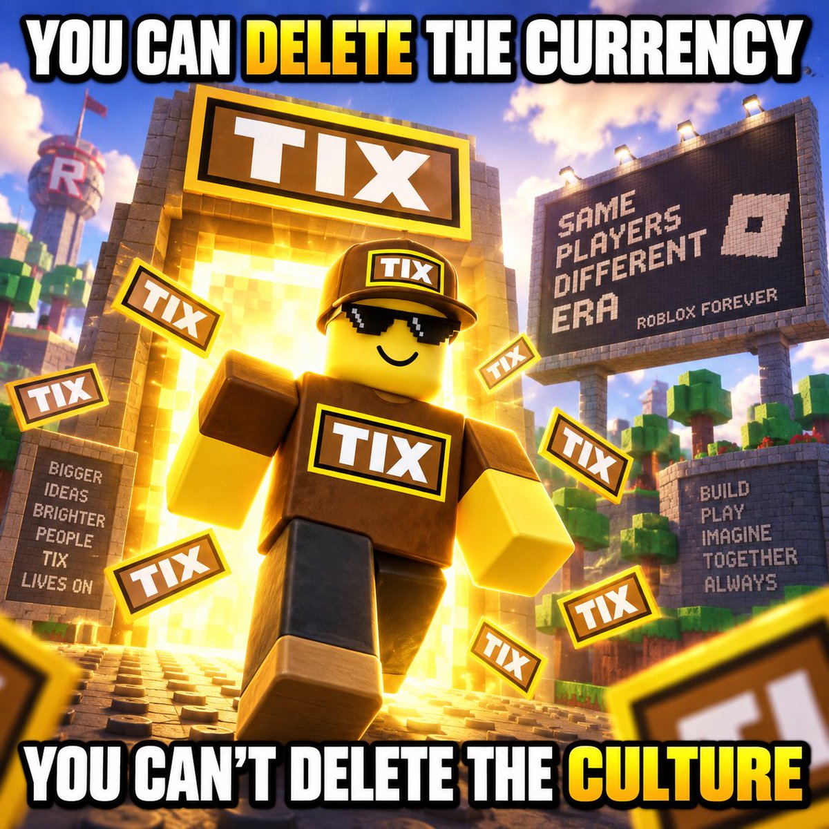 ErvelinDaniely's tweet photo. @blknoiz06 @Ga__ke Before crypto became mainstream, Roblox had its own economy. 🎟️

Tix was part of it.

Now $TIX brings the story on-chain. ⚡

FZ74HJakyyewkm7Yd9gYEvgWksvVKuAkZvRyZ9TEZg2t https://t.co/ukmOo8ZnIh
