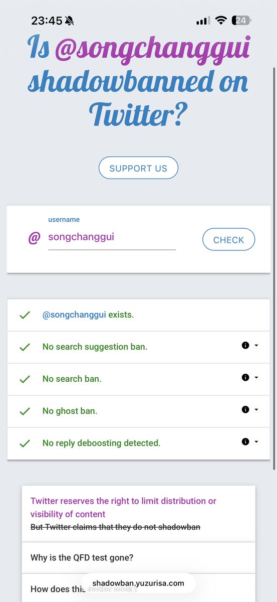 songchanggui's tweet photo. 所有人去检测一下自己的账号，没流量可能被影子限制了，这个时候一定要修养，避免持续违规导致封号。

https://t.co/l2CRr2WIoB https://t.co/5GSGJrH7eH
