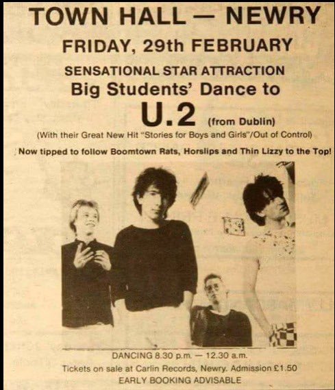the4ofus's tweet photo. Happy 50th to these folks! I cut this out of the Newry Reporter after seeing them play our Town Hall when I was a school boy. I remember thinking   1.  They sound great. 2. The drummer looks younger than me.  (He still does!) https://t.co/8mfcUnaYBX