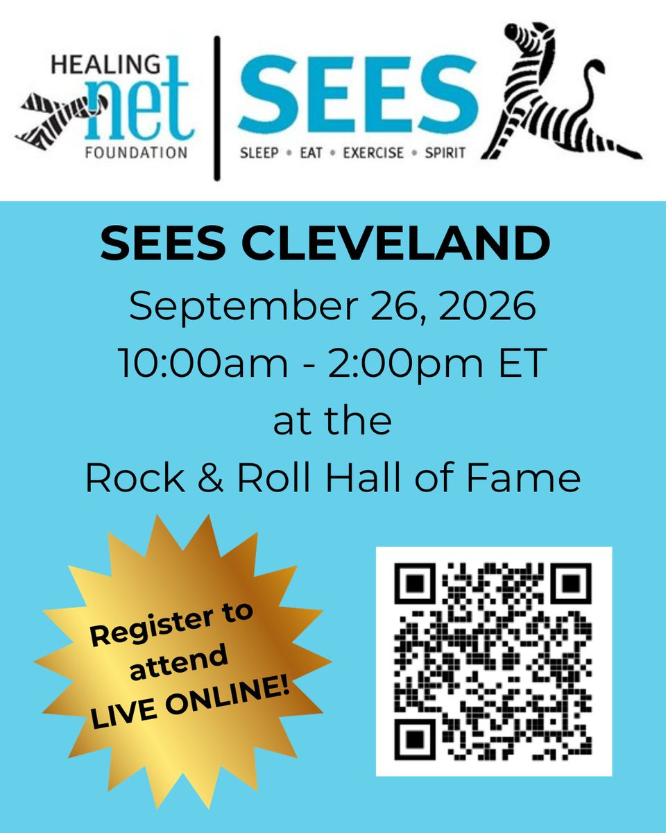 HealingNET1's tweet photo. Date: September 26, 2026
Time: 10:00am – 2:00pm
Location: Rock and Roll Hall of Fame 
                        1100 Rock &amp; Roll Blvd • Cleveland, OH • 44114 
Cost: FREE to attend 

 𝗝𝗼𝗶𝗻 𝘂𝘀 𝗟𝗜𝗩𝗘 𝗢𝗡𝗟𝗜𝗡𝗘! 

Click here to register: https://t.co/JYUMRPWJPp https://t.co/EEdNZu6QcX