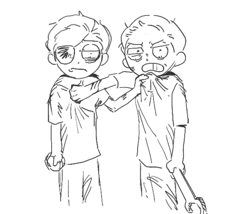 1246asdf's tweet photo. Getting along with yourself is the hardest thing….#mortycest https://t.co/RxUVlEFU1F