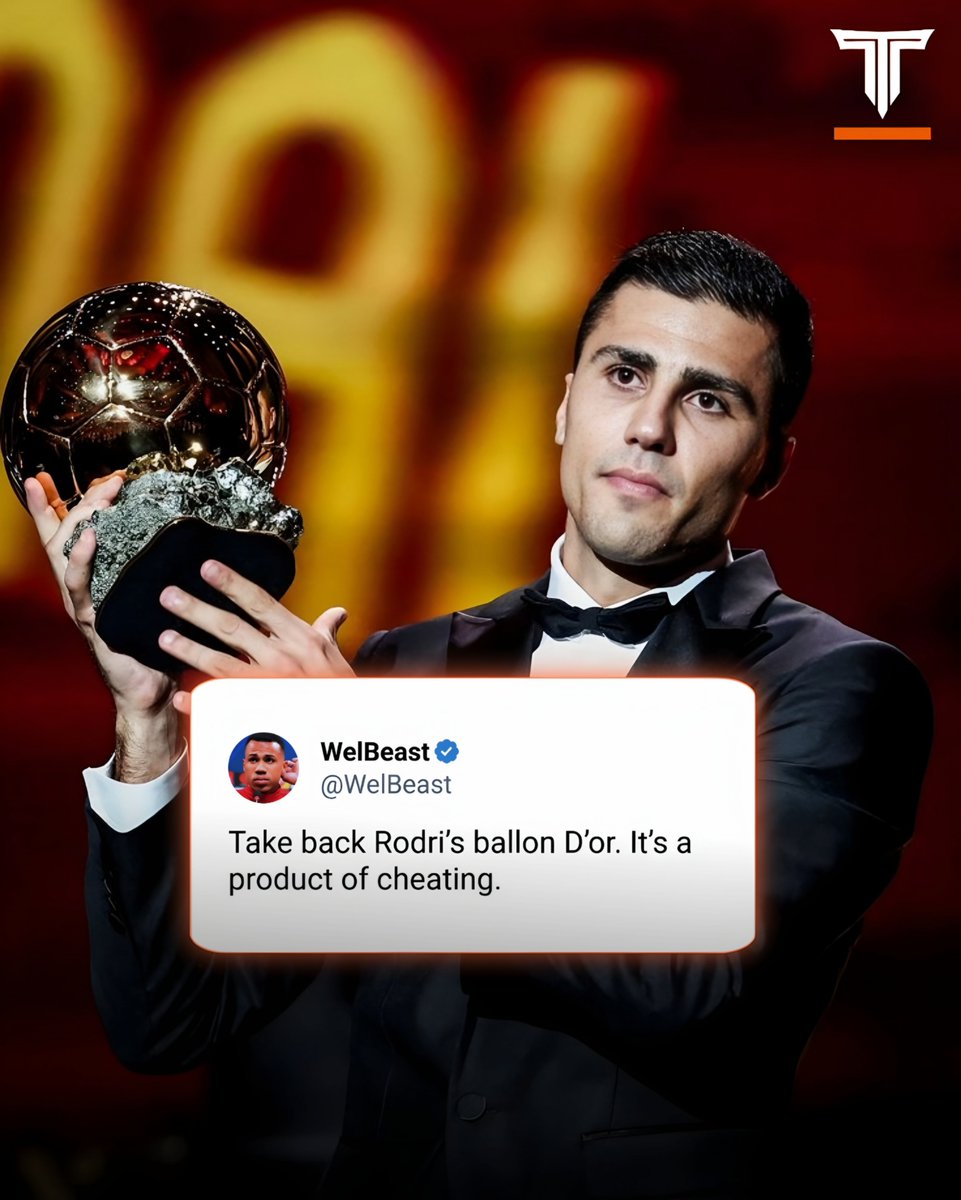 TMfutbal's tweet photo. 🚨 Should Rodri be stripped off his 2024 Ballon d'or award if Manchester City are found guilty? 🤔 https://t.co/cGYCzoWGZJ