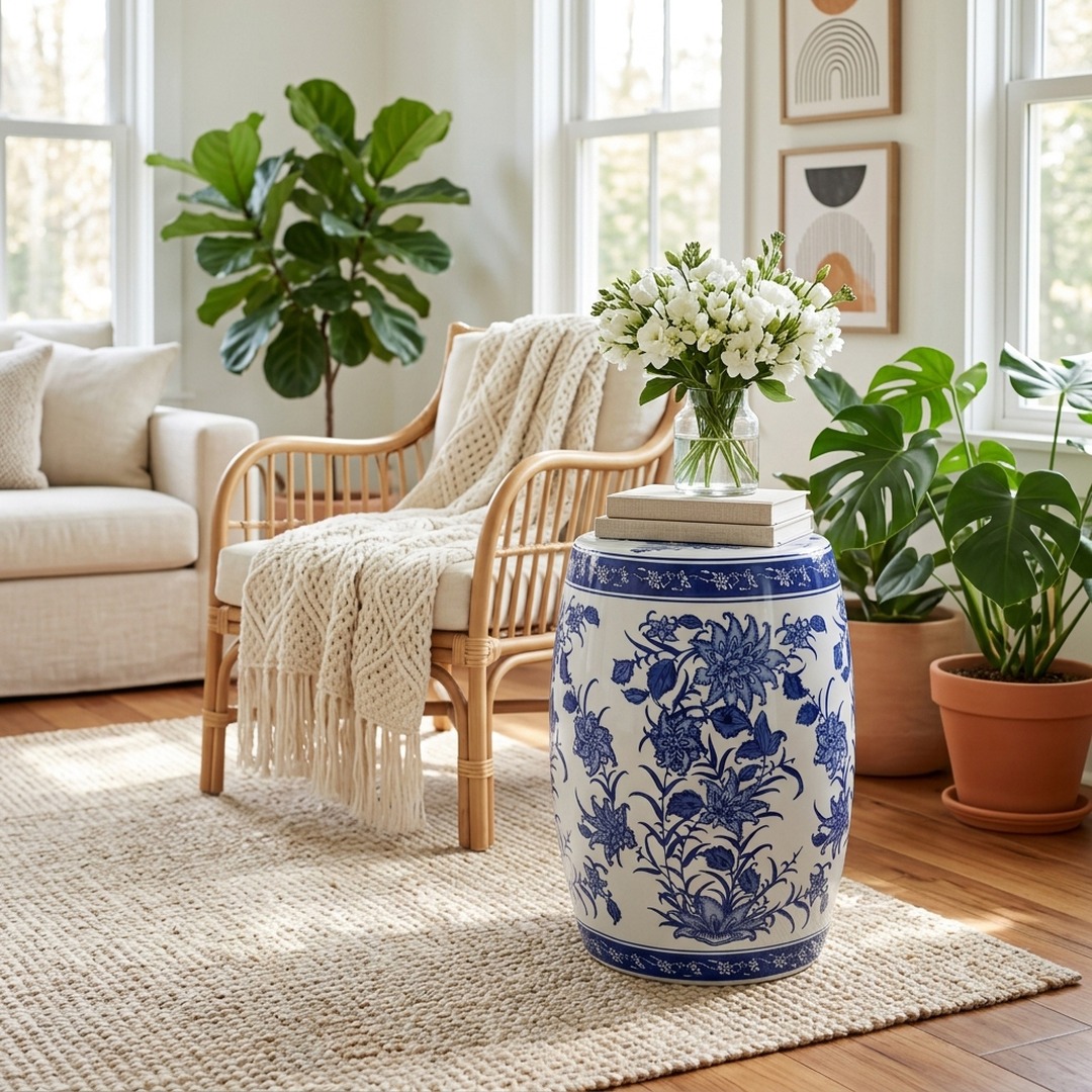danieljdevries's tweet photo. Chinoiserie is the rare style that never needed a comeback.

It began in Europe in the 1600s and 1700s, inspired by the porcelain, silk, and lacquerware arriving through trade with East Asia. European artisans turned that inspiration into their own vocabulary of birds, blossoms, winding garden scenes, pagodas, and little bridges, all painted with a light, playful touch. Baroque, Rococo, and Hollywood Regency each borrowed it, and each era made it feel current again.
Three things keep it relevant. It is rooted in nature, and garden motifs age well. It flexes, fitting a clean modern space as easily as a layered traditional one. And it carries a hand-painted, collected quality that no single trend cycle can claim.

Today's Sagebrook Home collection puts that range on display. Our green and white 18" Bird and Flower Temple Jar, a standout seller this year, keeps the classic motif front and center. The 18" Cherry Blossom Temple Jar shifts to warm brown branches on white, with a lid that comes off for stems. The Chinoiserie Pot Planters come as a blue-and-white pair, 10" and 12", for plants inside or on the patio. And the 18" Pinwheel Flower Stool proves the pattern works as furniture too.

An evergreen style only pays off when shoppers can see it clearly wherever they look. We make that part easy, providing site-ready photography and detailed content for every SKU so partners can go live fast on their ecommerce site and social. When ecommerce, omnichannel, social, and AI discovery all draw on the same rich content, a style this timeless keeps finding new buyers.

What is the one classic look your customers never stop asking for?

#WholesaleDecor #SagebrookHome