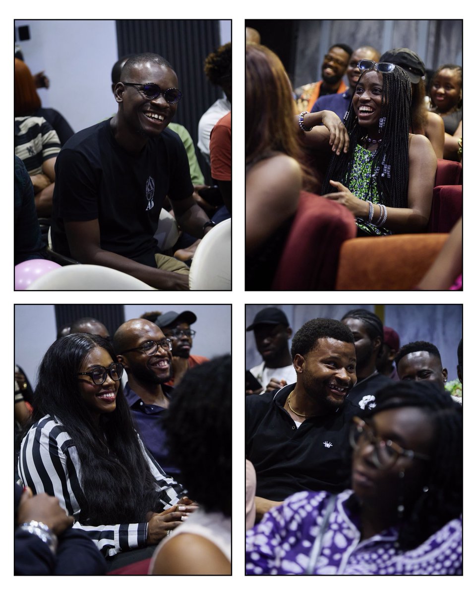 shotbyBolly's tweet photo. My favourite thing to do every last Saturday of the month is capturing the joy, laughter, and fun our audience experiences at an Improv show. 🥹❤️
See you tomorrow at Laughter Cave, Ikoyi Plaza, by 6pm. Buy a ticket  @ImprovcircleNG if you haven’t. https://t.co/pGKrONyHiV