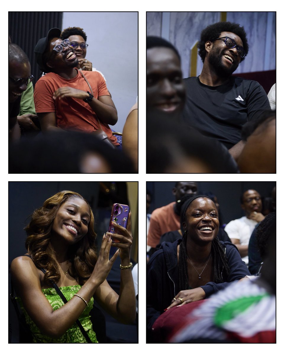 shotbyBolly's tweet photo. My favourite thing to do every last Saturday of the month is capturing the joy, laughter, and fun our audience experiences at an Improv show. 🥹❤️
See you tomorrow at Laughter Cave, Ikoyi Plaza, by 6pm. Buy a ticket  @ImprovcircleNG if you haven’t. https://t.co/pGKrONyHiV