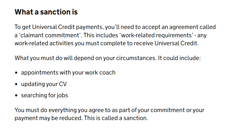 Robert__R2D2's tweet photo. @M_P_net @KemiBadenoch @Helen_Whately She's deliberately framed this as though UC is currently for people who refuse to work.

Its not!

Theres already up to 100% sanctions for people who refuse.

UC supports people who;
Cant work
Are looking for work
When there's no work
While working but doesnt earn enough https://t.co/DErlcuoUTg