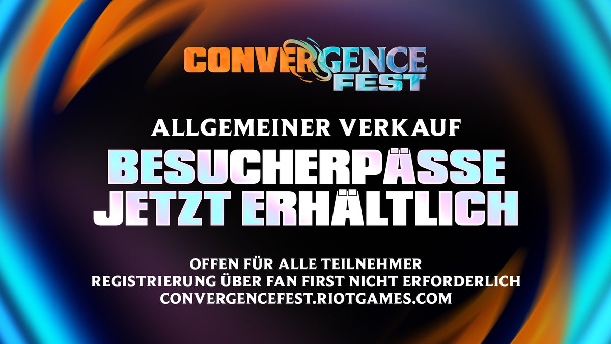 TFT_Germany's tweet photo. Taktiker, deine Chance ist gekommen! Pässe für das #ConvergenceFest sind im freien Verkauf. Hoffentlich sehen wir uns in Vegas!
Hol dir deinen Pass, solange der Vorrat reicht: https://t.co/EEM4BWDufR https://t.co/HX6UsZ7oZl