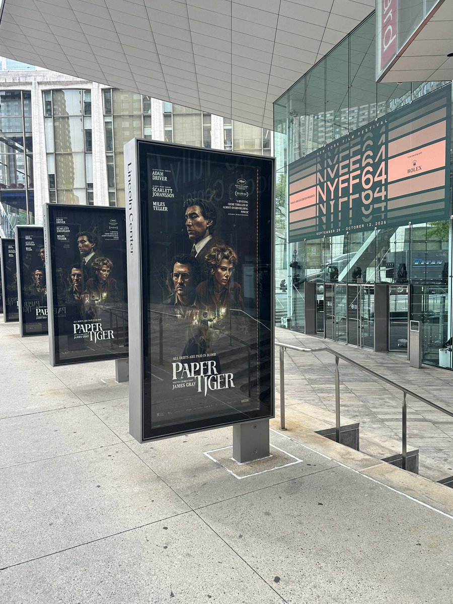 TheNYFF's tweet photo. #NYFF64 begins tonight with the North American Premiere of our Opening Night selection, @papertigermov!  

Our press conference with director James Gray and his cast is about to begin! https://t.co/dFbReHMppv