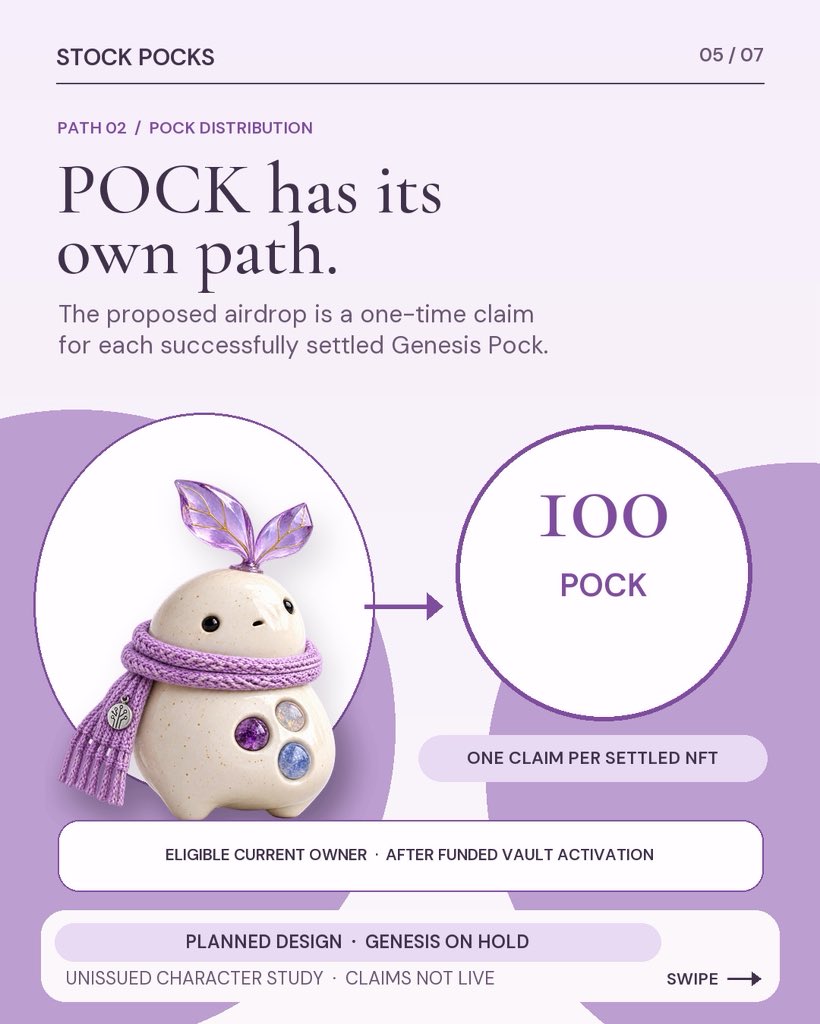 Stockpocks's tweet photo. The POCK airdrop comes next with POCK being airdropped to genesis owners when the LPs are deployed https://t.co/r54jrb4t37