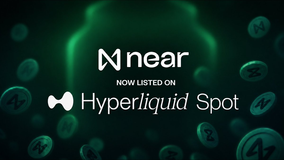 NEARProtocol's tweet photo. NEAR/USDC is now on the strict list on @HyperliquidX Spot. https://t.co/aUeonXNIhq