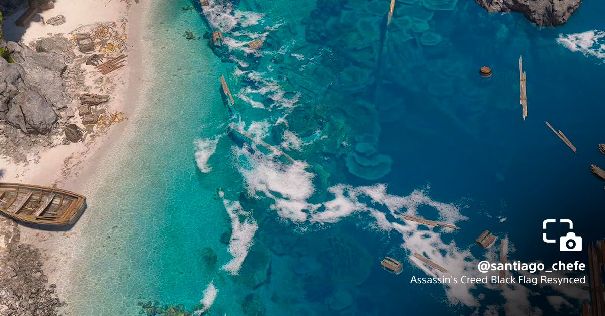 PlayStation_BR's tweet photo. A imensidão azul e os mistérios do oceano renderam capturas deslumbrantes e cheias de aventura. 🌊 https://t.co/D3F0Dvgdbs https://t.co/KlW8Mbe3sz
