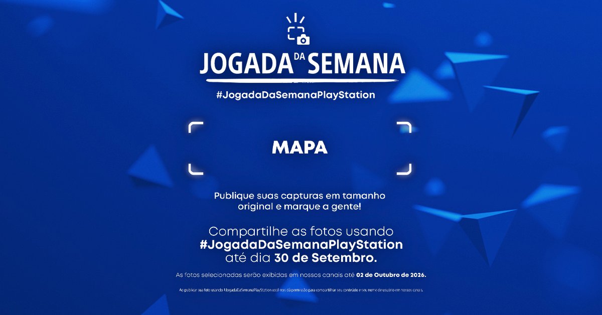 PlayStation_BR's tweet photo. Agora, o mergulho nas profundezas acaba e o foco vai para quem domina cada canto do mundo e conhece a geografia do jogo como a palma da mão. O próximo tema é: Mapa. 🗺️

Capriche no screenshot, poste e use #JogadaDaSemanaPlayStation! https://t.co/7PjC4vVnLN
