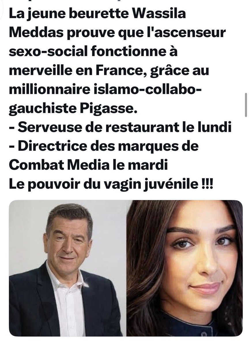 JefHugo99582's tweet photo. PIGASSE, LE MILLIARDAIRE DE GAUCHE, PLANTE SA FEMME QUI APPROCHE LA SOIXANTAINE ET SES TROIS GOSSES, ET PART EN VACANCES AUX ÎLES MOUSTIQUES, POUR 450 000 EUROS LA SEMAINE, AVEC UNE BEURETTE DE 30 ANS, SERVEUSE DANS UN RESTAURANT ..
ET, C’EST CE GRAND COPAIN DE MÉCHANT-CON, QUI VEUT NOUS EXPLIQUER  POUR QUI NOUS DEVONS VOTER EN 2027 ..