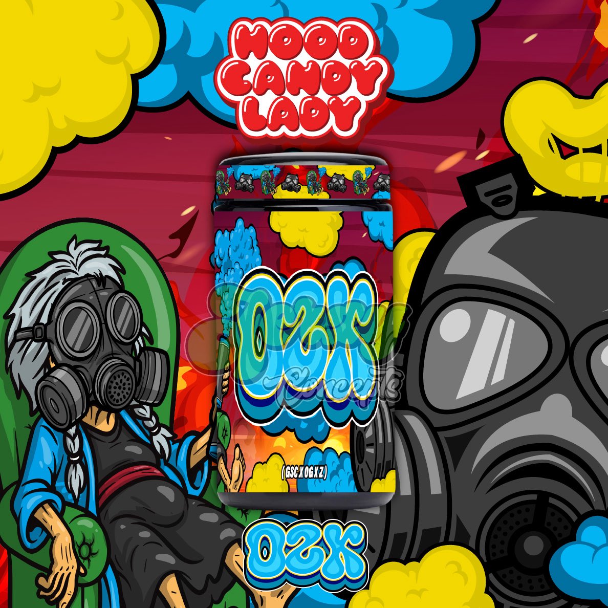 JamalBabycakes's tweet photo. OZK! 🔥 Jar design we did for the team over at Hood Candy Lady ! Order your own artwork today ! #art #graphicdesign #packagedesign https://t.co/QDNesxSUAm