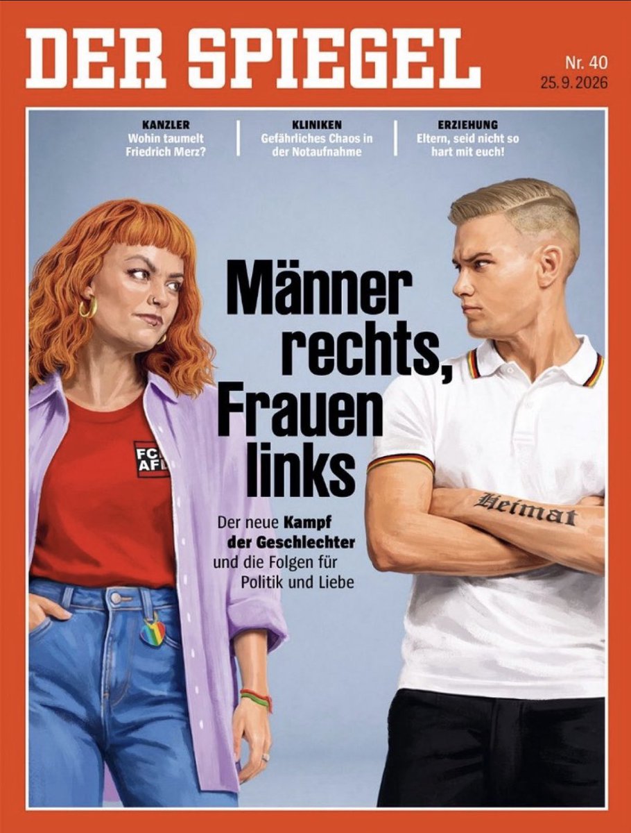 pderlothringer's tweet photo. Am Wochenende besuchte mich eine Freundin aus sehr, sehr alten Zeiten. Wir waren damals kurz ineinander verliebt. Trotzdem graute mir vor diesem Wiedersehen, denn inzwischen verkörpert sie vieles von dem, was wir hier thematisieren: ehemalige Soziologiestudentin, Problempony, Piercings, Sozialarbeiterin, betreut in ihrer Region Menschen aus dem Roma-Milieu bei Behördengängen und in Fragen von Sozialleistungen usw. Das volle Programm! Und trotzdem konnten wir reden. Sehr gut sogar...

Trotz all dieser typischen Attribute ist sie nicht aktivistisch unterwegs. Sie äußerte sich sogar ausgesprochen positiv zu meinen gesellschaftskritischen Analysen von rechts. Das habe ihr die Augen geöffnet, meinte sie... obwohl ich überhaupt nicht vorhatte zu missionieren – insbesondere nach so vielen Jahren!

Diese Dynamik zog sich über drei Tage hin. Sehr intensiv. Es machte irgendwie Hoffnung, festzustellen, dass sehr unterschiedliche Milieus offenbar doch noch miteinander kommunizieren können. Wir waren genau das Pärchen vom Spiegel-Cover... aber gut drauf! Vielleicht spielte dabei auch das emotionale Gedächtnis eine Rolle.

Sie zeigte mir Bilder aus ihrem Milieu: Techno-Festival, Messy-Camper im Urlaub, den Mann auf Bürgergeld mit Psycho-Problemen, und und und. Ich musste meine "Skepsis" verbergen. Aus Respekt. Es war schon ziemlich schräg.

Und aus demselben Respekt schenkte ich ihr Aufmerksamkeit und ehrliches Interesse, als sie mir von ihrer Sozialarbeit und dieser besonderen Klientel erzählte. Das war gewissermaßen der Kompromiss dafür, dass sie sich mir öffnete und z.B. einräumte, dass auch sie sich dieses feministische Gequatsche über das Patriarchat nicht mehr anhören könne. Und dass sie Verständnis dafür zeigte, dass mir das Zuviel an fremden Ethnien auf den Wecker geht. Zu meiner großen Verwunderung war sie in keinem Moment irritiert. Mit ihrem Problempony hörte sie mir dabei erstaunlich verständnisvoll zu. Wir waren uns gegenseitig so wohlgesonnen. Nach fast 25 Jahren!

Sowas gibt's noch.

So. Schluss mit Sentimentalismus. Es war einfach so untypisch für unsere Zeit. Es hat einfach gut getan.